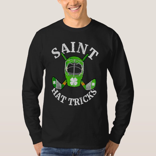 St Patricks Day Saint Hat Tricks Hockey Shamrock K T-Shirt (Vorderseite)