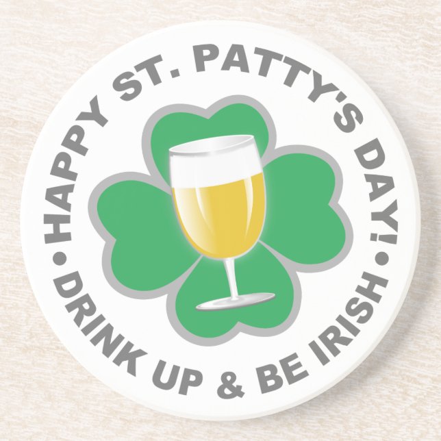 St. Patrick's Day Sandstone Untersetzer (Vorne)