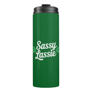 St. Patricks Day Sassy Lassie Lustiger Ire  Thermosbecher