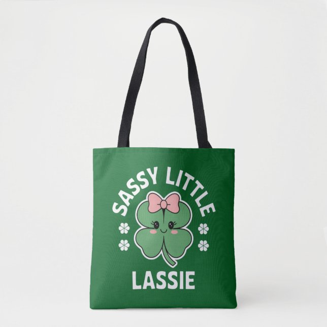 St Patricks Day Sassy Little Lassie Kids Girl (Vorderseite)