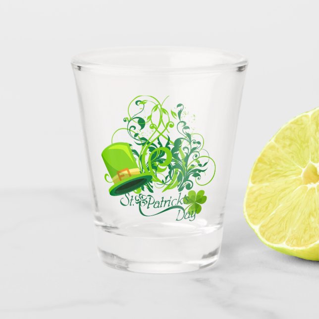 St.Patrick's Day. Schnapsglas (Vorderseite)
