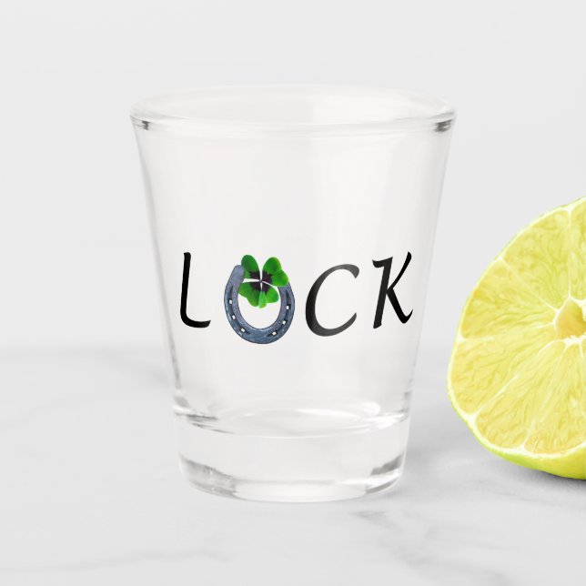 St. Patrick's Day Schnapsglas (Vorderseite)