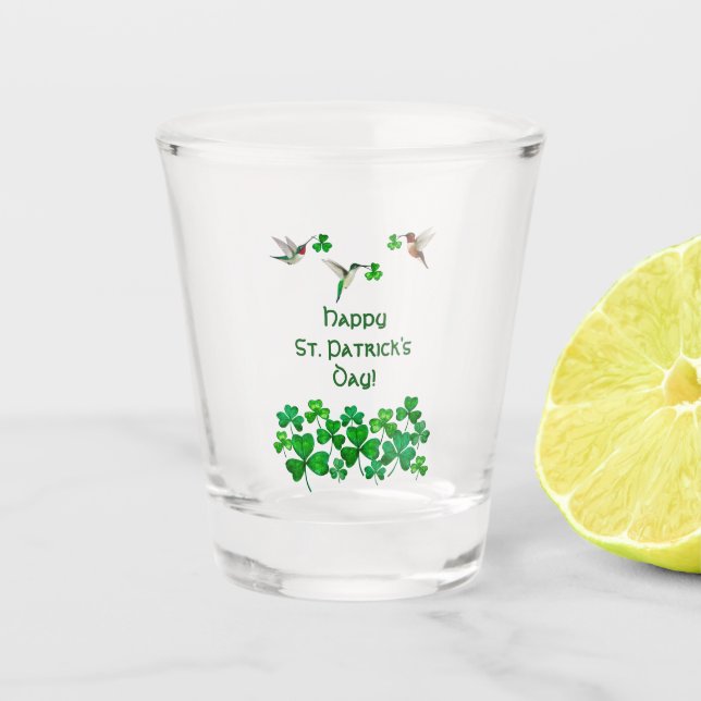 St. Patrick's Day Schnapsglas (Vorderseite)