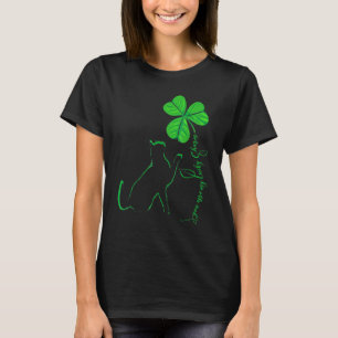 St Patricks Day Schwarze Katze Mein Glücksbringe T-Shirt
