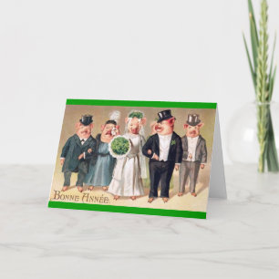 St Patricks Day Schweine Karte