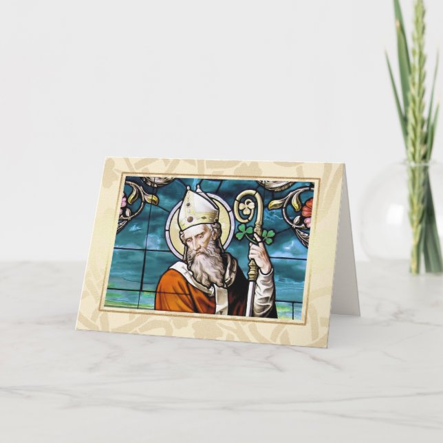 St. Patrick's Day Segings Religious Karte (Vorderseite)