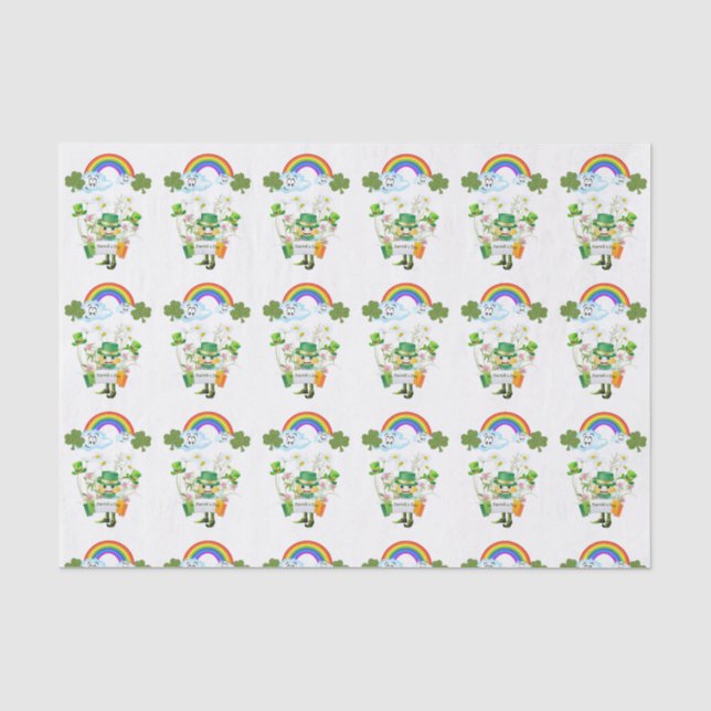 St. Patrick's Day Seidenpapier Regenbogen (Vorderseite)