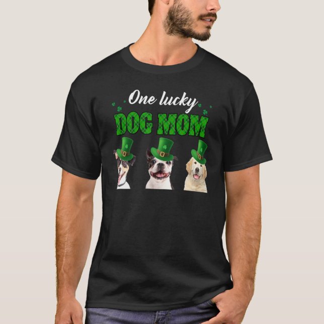 St Patricks Day Seiner und ihrer einen glücklichen T-Shirt (Vorderseite)