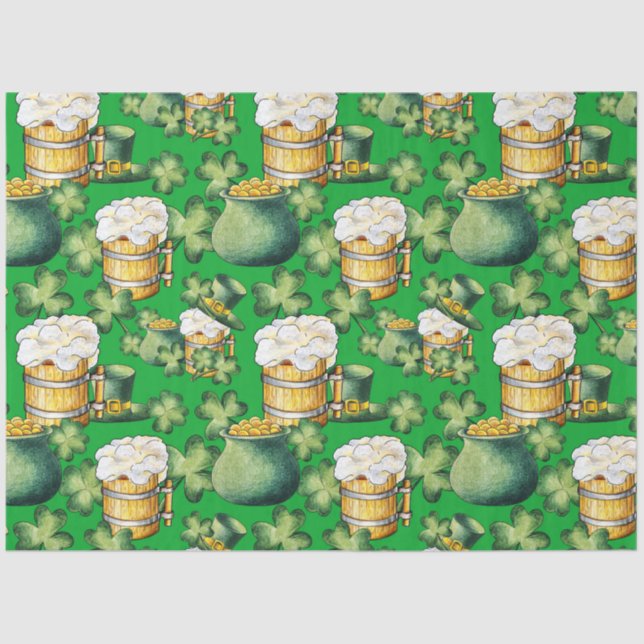 St Patrick's Day Series Design 36 Seidenpapier (Vorderseite)