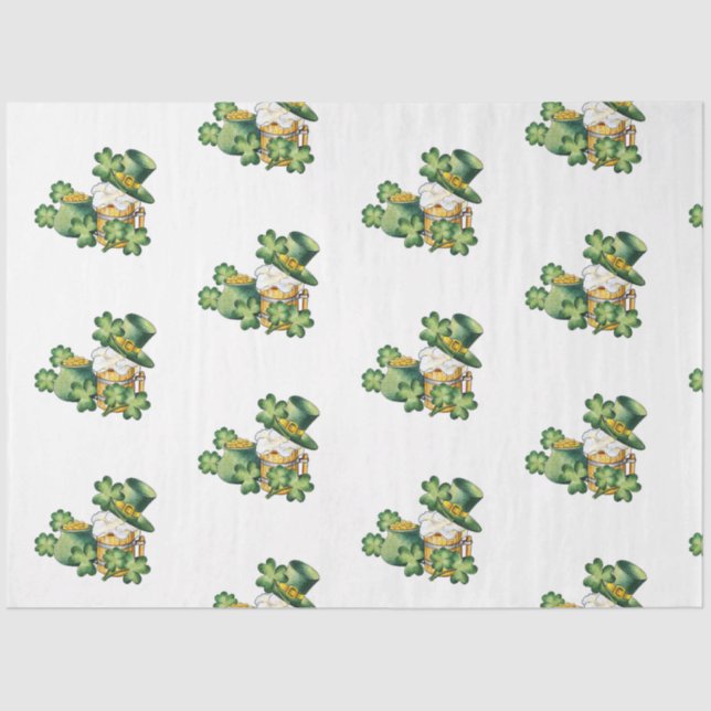 St Patrick's Day Series Design 40 Seidenpapier (Vorderseite)