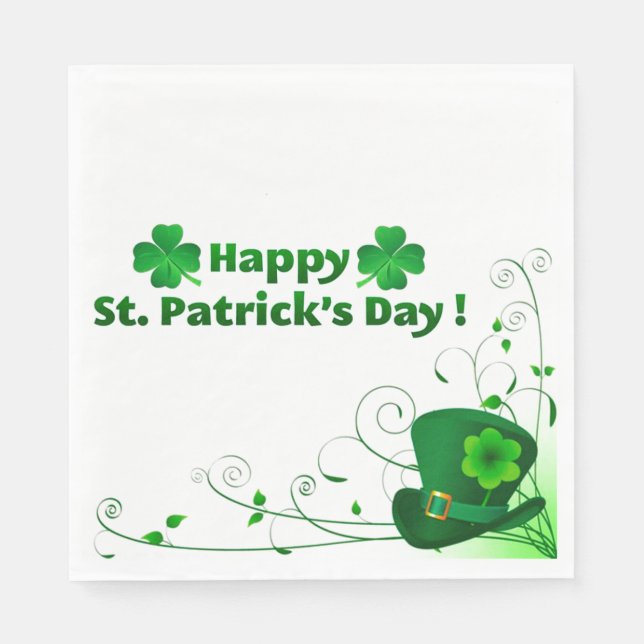 St. Patrick's Day Serviette (Vorderseite)
