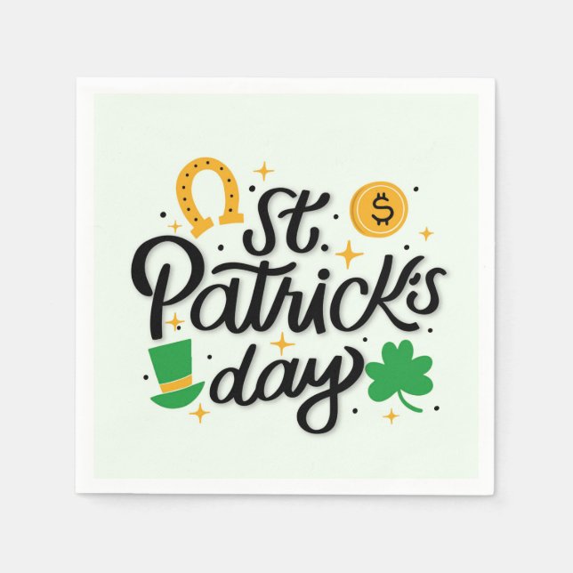 St Patricks Day Serviette (Vorderseite)