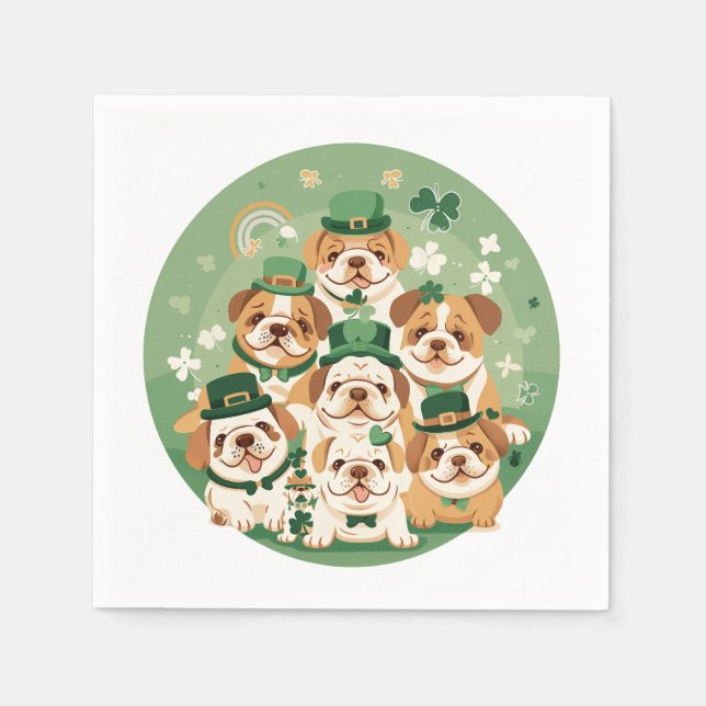 St. Patrick's Day Serviette (Vorderseite)