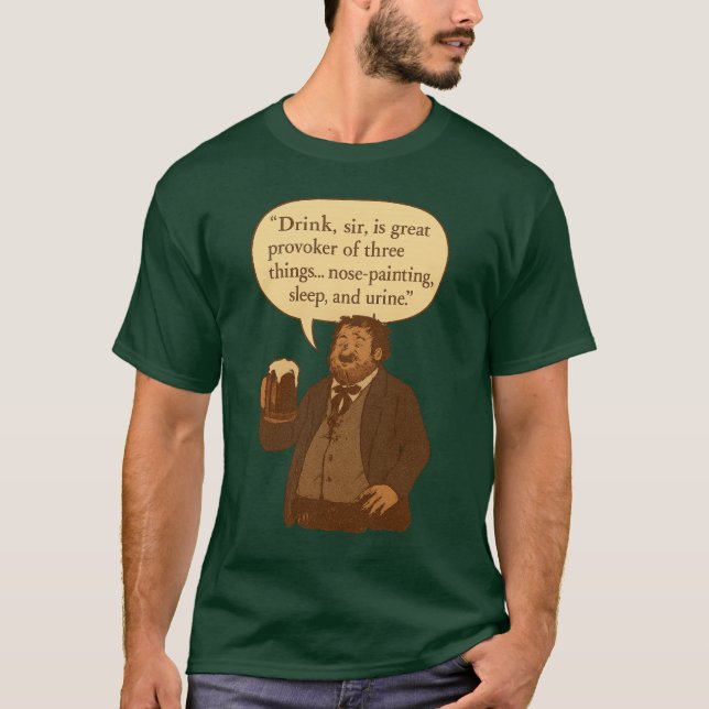 St. Patrick's Day Shakespeare Fun T-Shirt (Vorderseite)