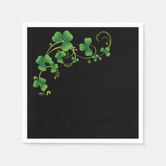 St. Patrick's Day Sham Rock Serviette (Vorderseite)