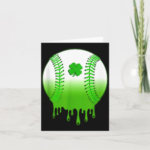 St. Patricks Day Shamrock Baseball irische Jungen Karte