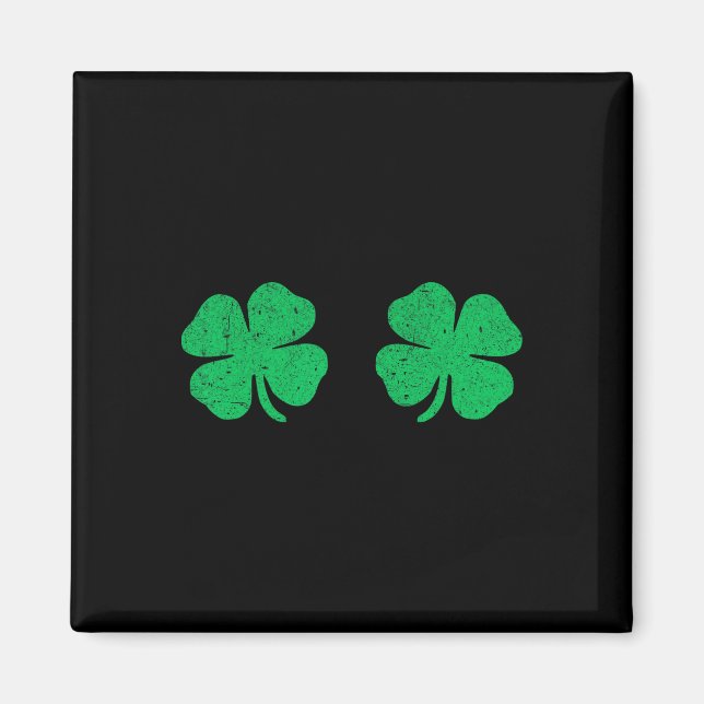 St. Patricks Day Shamrock-Brust St.patrick's Da Magnet (Vorne)