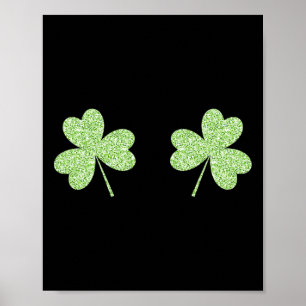 St. Patricks Day Shamrock-Brust St. Patricks-Tag Poster