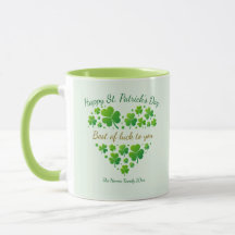 St. Patrick's Day Shamrock Erinnerungsstück I Viel