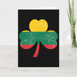 St. Patricks Day Shamrock Irisch Litauen Litauisch Karte
