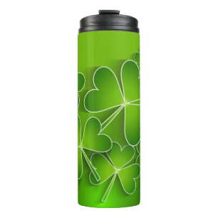St. Patricks Day Shamrocks Thermosbecher