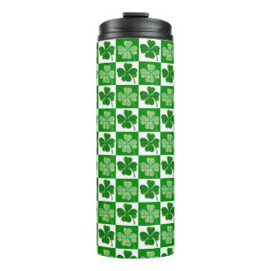St. Patricks Day Shamrocks Thermosbecher