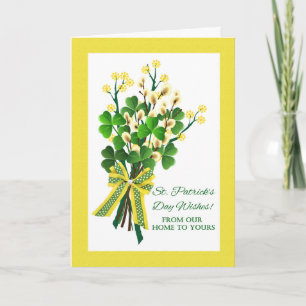 St. Patrick's Day Shamrocks Unser Zuhause zu Ihrem Karte