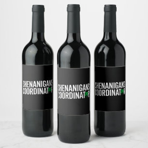 St. Patrick's Day Shenanigan Coordinator Weinetikett