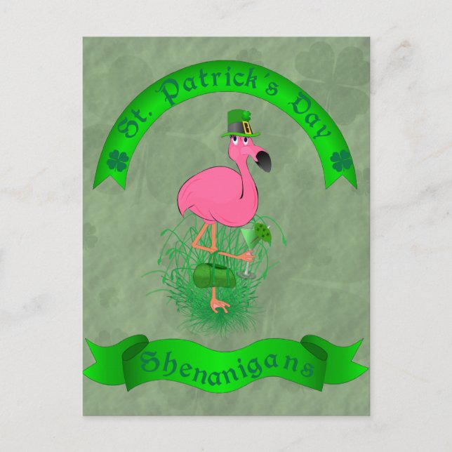 St. Patrick's Day Shenanigans Postcard Postkarte (Vorderseite)