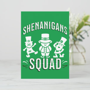 ST PATRICK'S DAY - SHENANIGANS SQUAD FEIERTAGSKARTE