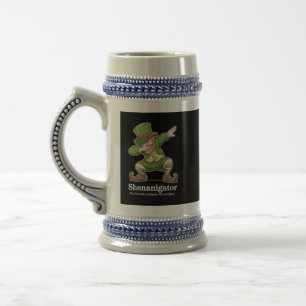 St Patricks Day Shenanigator Dabbing Kobold Bierglas