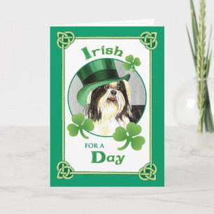 St. Patrick's Day Shih Tzu Karte