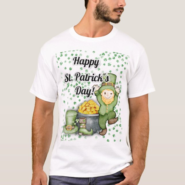 St Patrick's Day Shirt Clover Shirt Irish (Vorderseite)