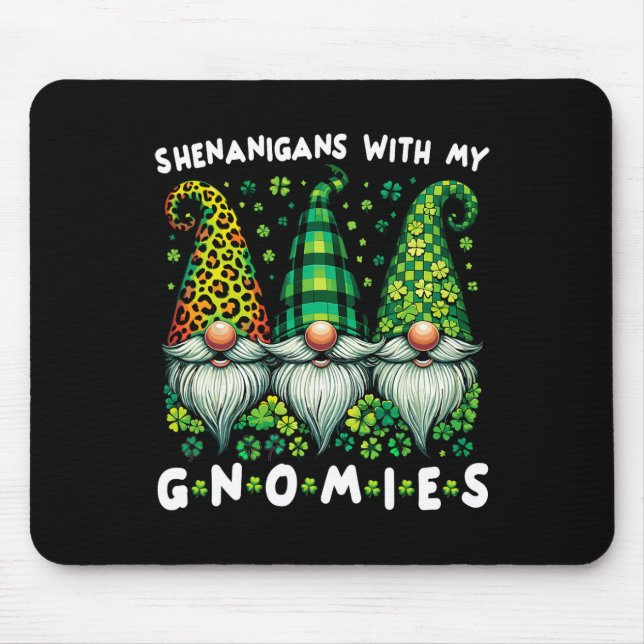 St Patricks Day Shirt Damen - Shenanigans mit mein Mousepad (Vorne)