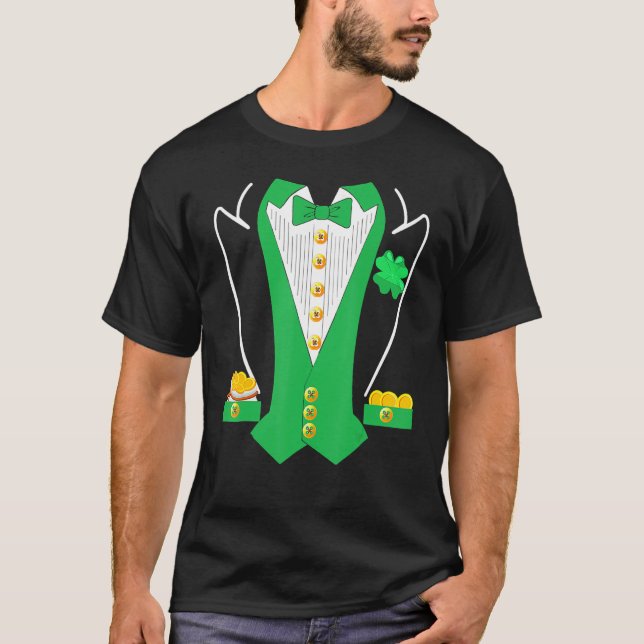 St Patricks Day Shirt Irish Tuxedo Childs Leprecha (Vorderseite)