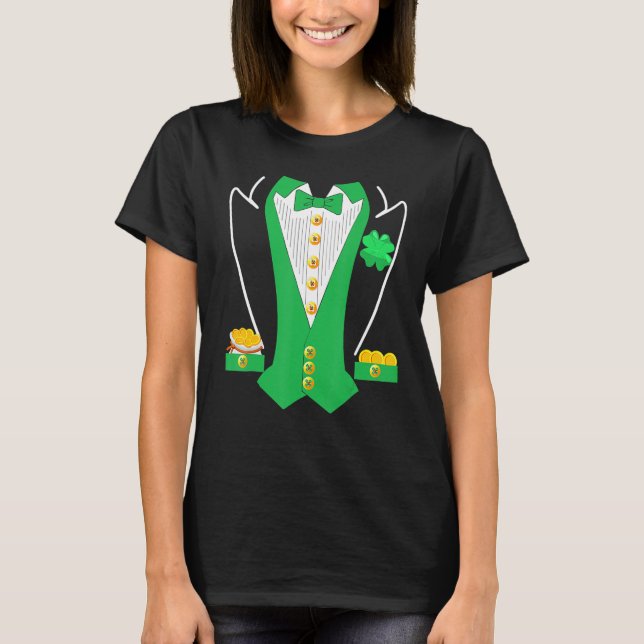 St Patricks Day Shirt Irish Tuxedo Childs Leprecha (Vorderseite)