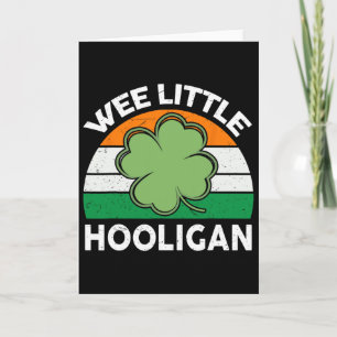 St Patricks Day Shirt Kleiner kleiner Hooligan Lus Karte