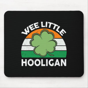 St Patricks Day Shirt Kleiner kleiner Hooligan Lus Mousepad