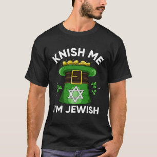 St Patricks Day Shirt Knish Me Ich bin jüdisch Fun