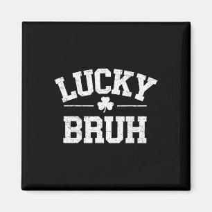 St. Patricks Day Shirts für Kinder Lucky Bruh Jung Magnet