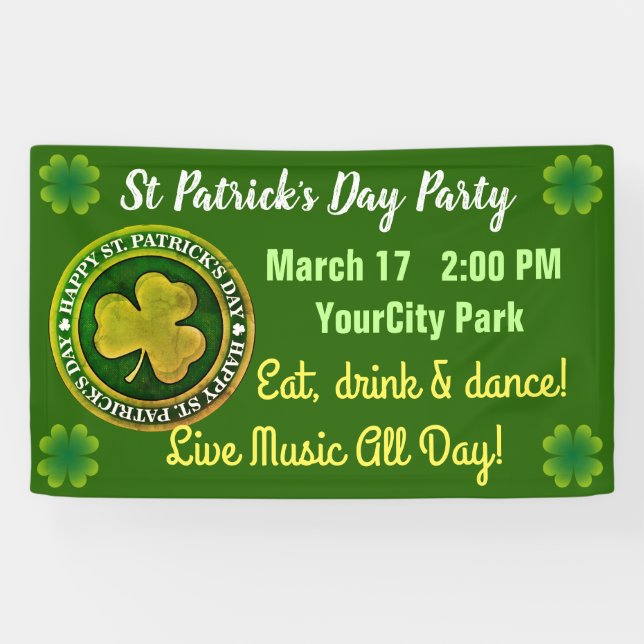 St. Patrick's Day Siegel Banner (Horizontal)