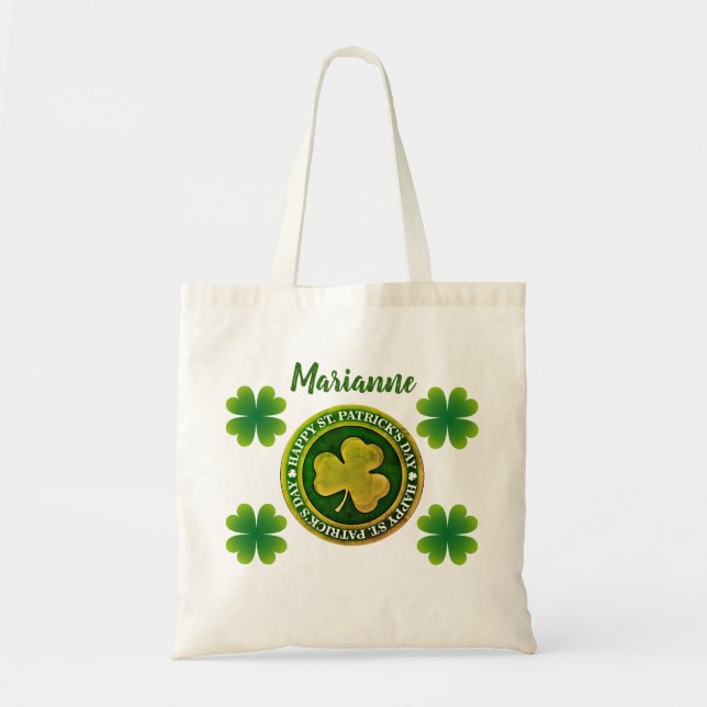 St. Patrick's Day Siegel Tragetasche (Vorne)