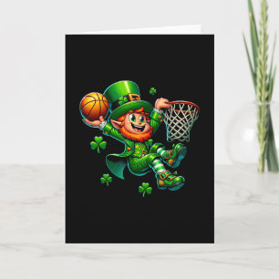 St. Patrick's Day Skelett Irischer Leprechaun Slam Karte