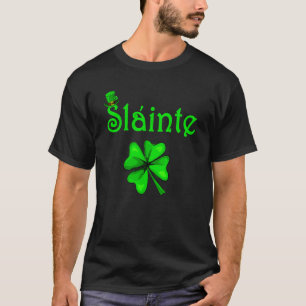 St Patricks Day Slainte Kleeblatt Saint Irish Men  T-Shirt