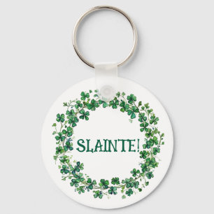 St. Patrick's Day "Slainte!" Kleeblätter Schlüssel Schlüsselanhänger