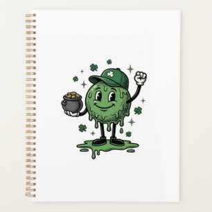 St Patricks Day Slime Maskottchen Vintage Vector S Planer