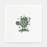 St Patricks Day Slime Maskottchen Vintage Vector S