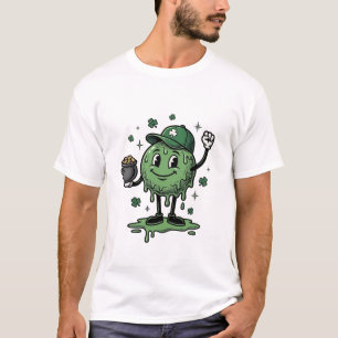 St Patricks Day Slime Maskottchen Vintage Vector S T-Shirt