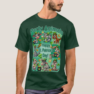 St. Patrick's Day Spaß und niedliche "Party-Tiere" T-Shirt