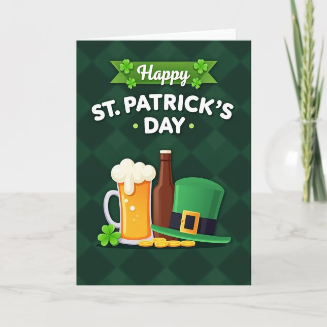 St. Patricks Day Spaßkarte Karte (Vorderseite)